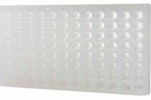 Plasticware-Natural Polypropylene Reversible 1.5ml And 2.0ml Microcentrifuge Tube Rack, 96 Places (Pack Of 5)