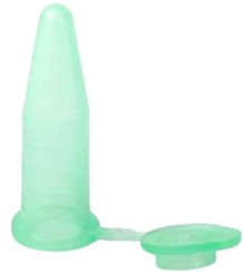 Plasticware-olypropylene 1.5ml Graduated Flat Top Microcentrifuge Tube, Green