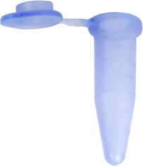 Plasticware-Polypropylene 0.5ml Graduated Flat Top Microcentrifuge Tube,Blue