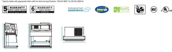 NU-543-300/NU-543-400/NU-543-500/NU-543-600, NuAire LabGard ES (Energy
